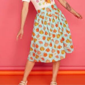 Modcloth A-Line Skirt Lady Bug 60s Skirt New!